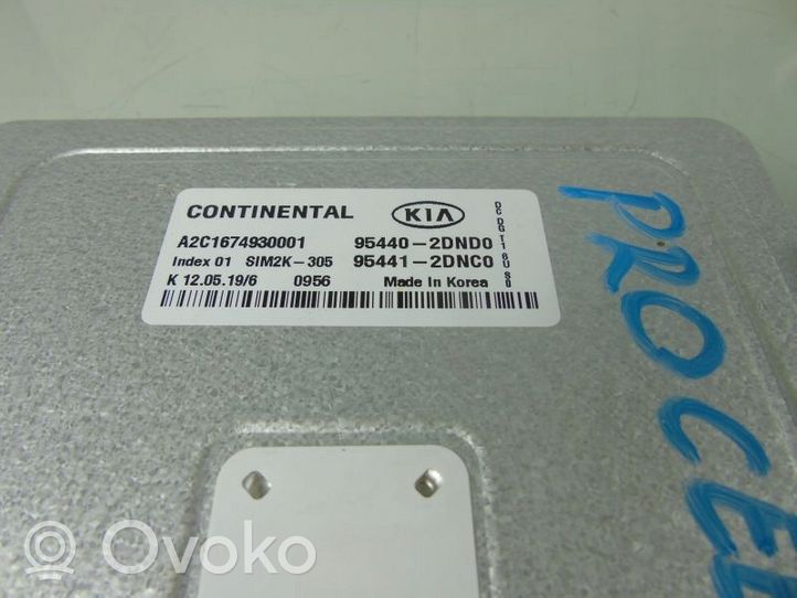 KIA Ceed Sterownik / Moduł ECU 954402DND0