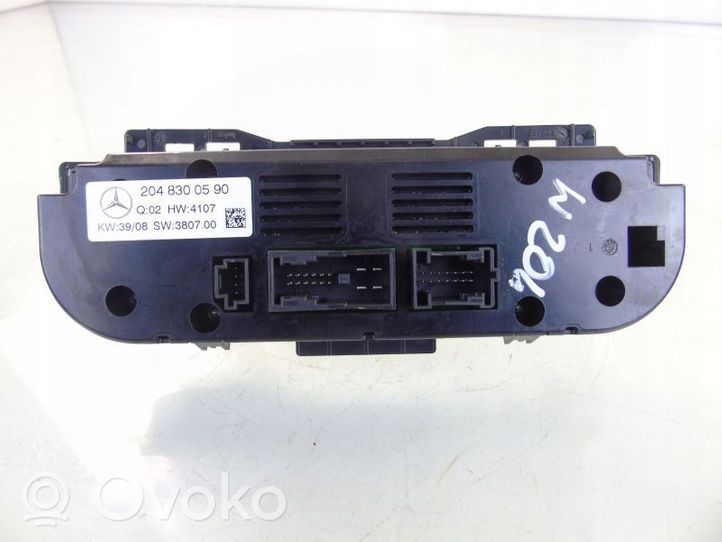 Mercedes-Benz C W204 Climate control unit 2048300590