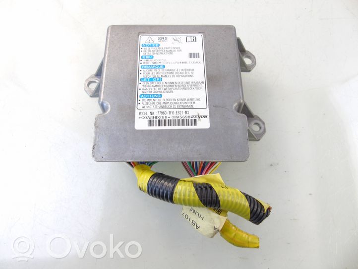 Honda Jazz Module de contrôle airbag 77960-TF0-E821-M3