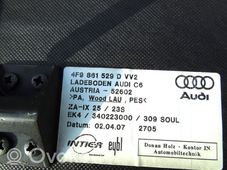 Audi A6 S6 C6 4F Alfombra revestimiento del maletero/compartimiento de carga 4F9861529D