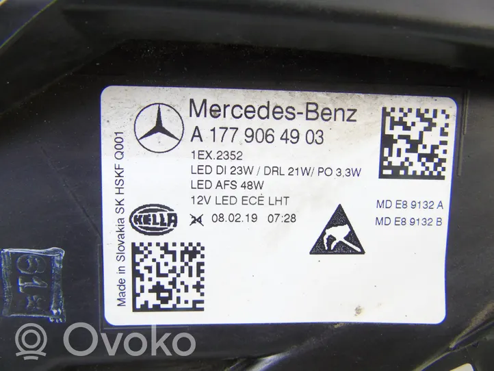 Mercedes-Benz A W177 Lampa przednia A1779064903