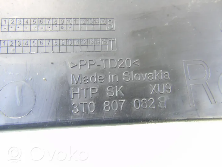 Skoda Superb B6 (3T) Ylempi jäähdyttimen ylätuen suojapaneeli 3T0807082
