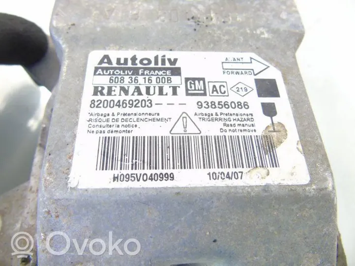 Renault Trafic II (X83) Sterownik / Moduł Airbag 8200469203