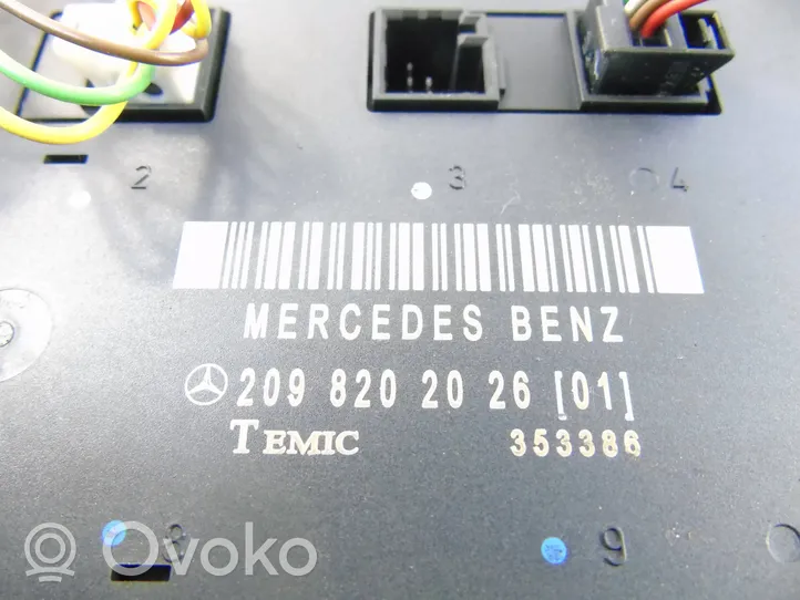 Mercedes-Benz CLK A209 C209 Oven ohjainlaite/moduuli 2098202026