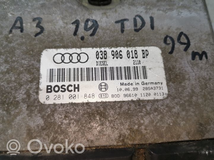 Audi A3 S3 8L Variklio valdymo blokas 038906018BP