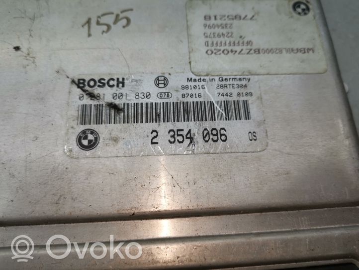 BMW 5 E39 Sterownik / Moduł ECU 0281001830