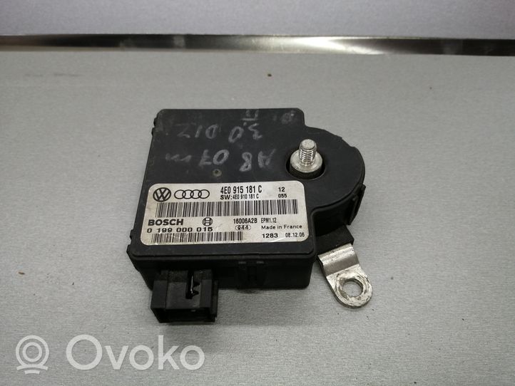 Audi A8 S8 D3 4E Modulo di controllo della batteria 4E0915181C