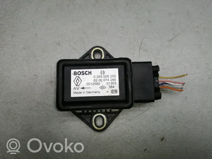 Renault Megane II ESP acceleration yaw rate sensor 0265005259