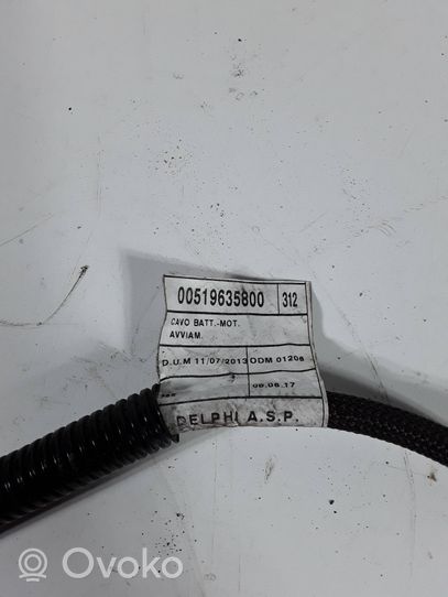 Fiat 500 Positive cable (battery) 00519635800