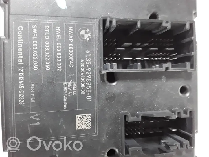 BMW 3 F30 F35 F31 Moduł / Sterownik komfortu 9298958