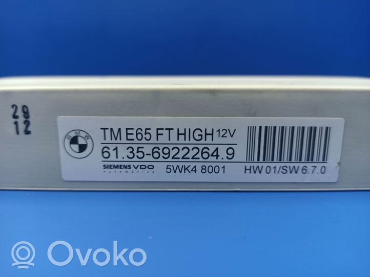 BMW 7 E65 E66 Oven ohjainlaite/moduuli 6922264