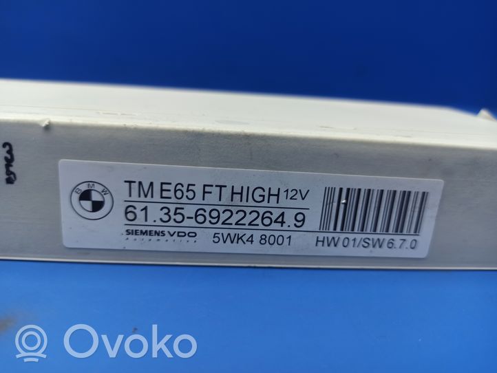 BMW 7 E65 E66 Oven ohjainlaite/moduuli 6922264