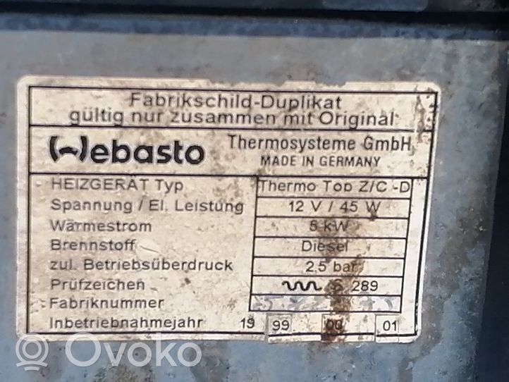 BMW 3 E46 Unité de préchauffage auxiliaire Webasto 64128383759