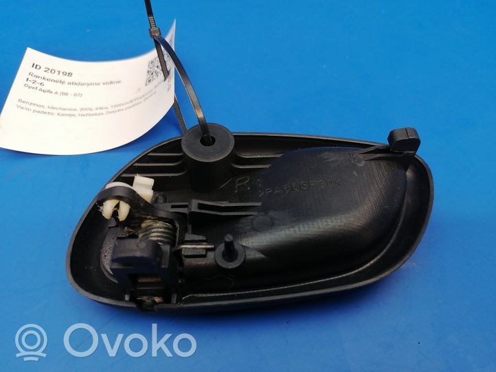 Opel Agila A Front door interior handle 