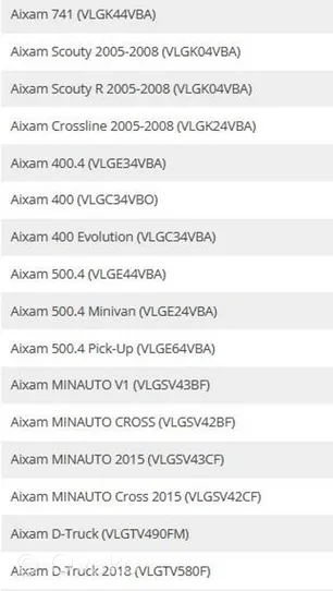 Aixam Crossline muu moottorin osa 1758099050