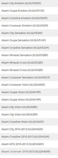 Aixam City Brake pads (front) 6AR065