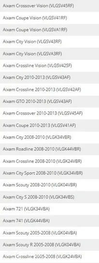 Aixam Crossline Plaquettes de frein arrière 6AP031