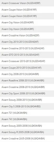 Aixam A721 Plaquettes de frein arrière 6AP031