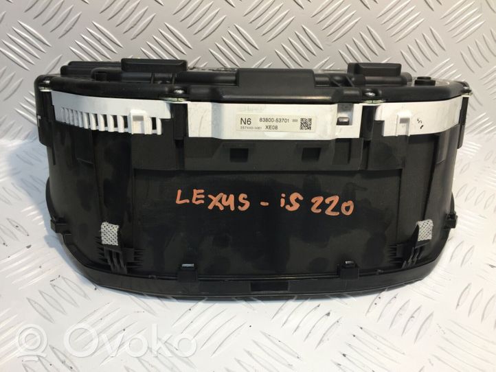 Lexus IS 220D-250-350 Licznik / Prędkościomierz 83800-53701