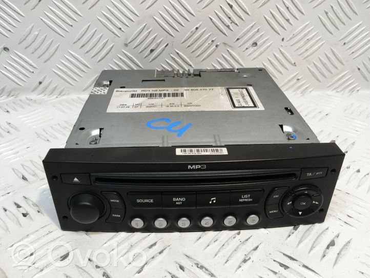 Citroen C4 I Radio/CD/DVD/GPS-pääyksikkö 9660647077