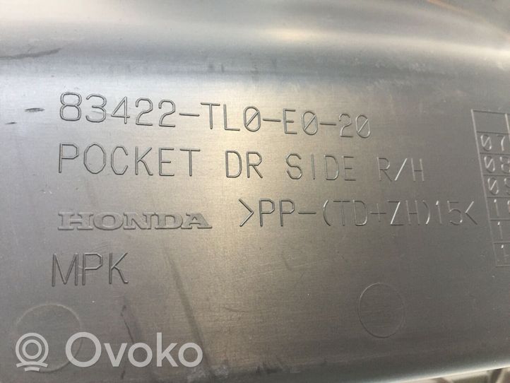 Honda Accord Przedni schowek w bagażniku 83422TL0E020