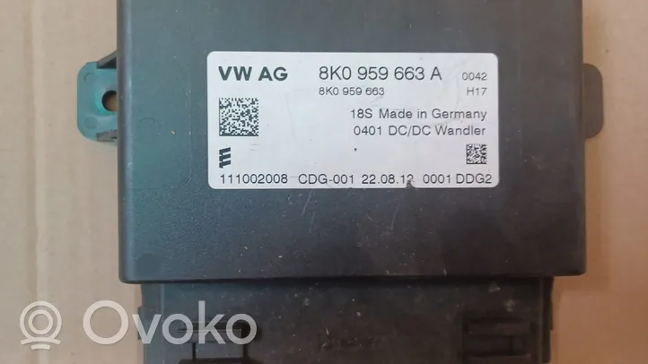 Audi A4 S4 B8 8K Steuergerät Batterie Bordnetz 8K0959663A