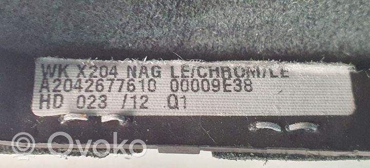 Mercedes-Benz GLK (X204) Osłona dźwigni hamulca ręcznego skóra / tkanina A2042677610