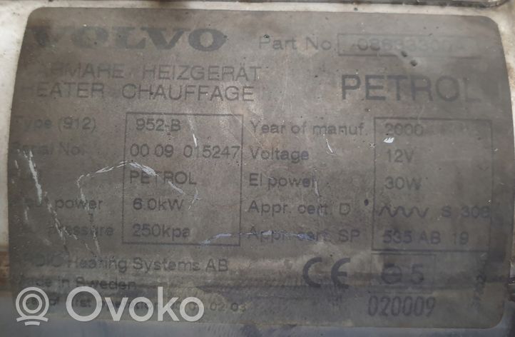 Volvo V70 Autonominis šildytuvas (webasto) 08633300A