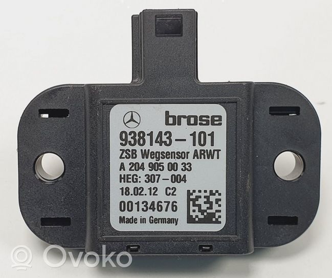 Mercedes-Benz C W204 Tailgate/trunk control unit/module A2049050033