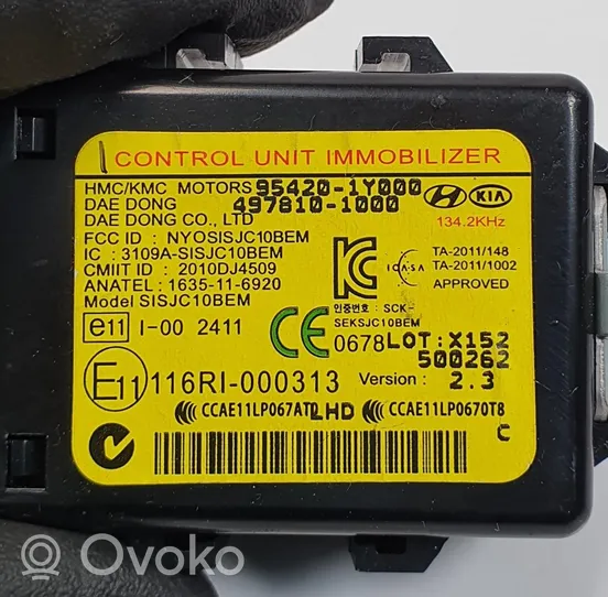 KIA Picanto Imobilaizerio valdymo blokas 95420-1Y000