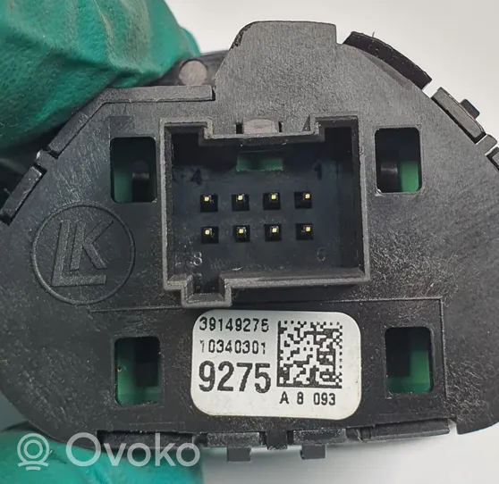 Opel Adam Hazard light switch 39149275