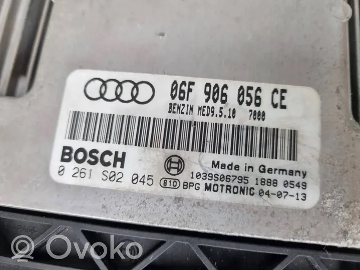 Audi A3 S3 8P Moottorinohjausyksikön sarja ja lukkosarja 0261S02045