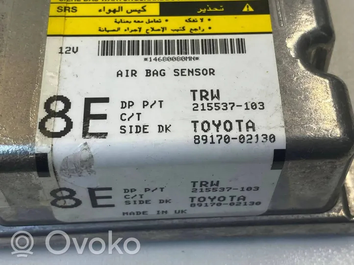 Toyota Auris 150 Sterownik / Moduł Airbag 215537103