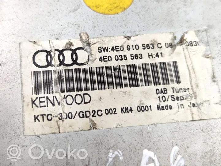 Audi A6 S6 C6 4F Module de contrôle vidéo 4E0910563C