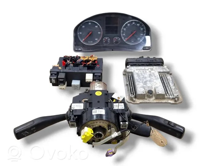 Volkswagen Golf Plus Kit centralina motore ECU e serratura 0281012641