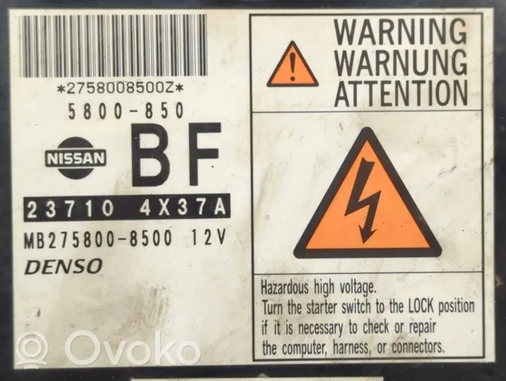 Nissan Navara Komputer / Sterownik ECU i komplet kluczy MB275800-8500