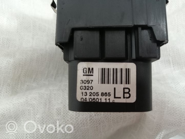 Opel Zafira B Light switch 13205865