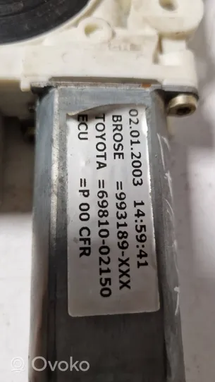 Toyota Corolla E120 E130 Moteur de lève-vitre de porte avant 6981002150