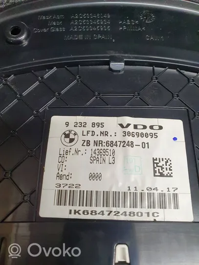 BMW 4 F32 F33 Tachimetro (quadro strumenti) 9232895