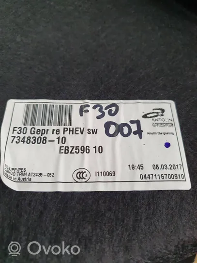 BMW 3 F30 F35 F31 Apatinis, bagažinės šono, apdailos skydas 7348308