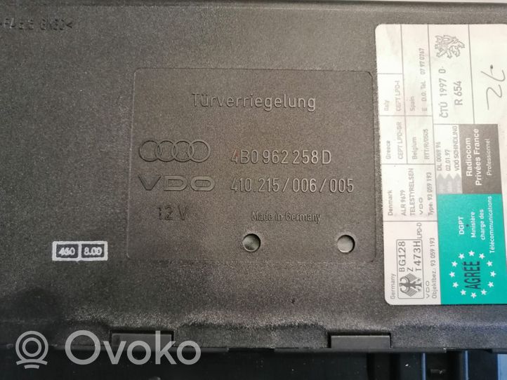 Audi A6 S6 C5 4B Mukavuusmoduuli 4B0962258D