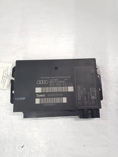 Audi A4 S4 B7 8E 8H Moduł / Sterownik komfortu 8E0959433CQ