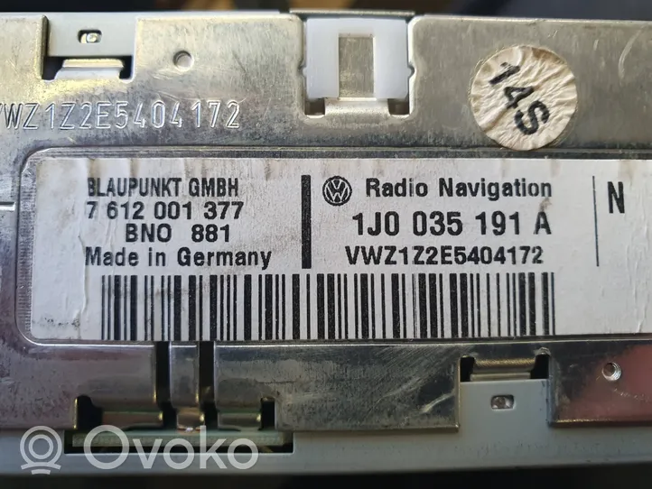 Volkswagen PASSAT B5.5 Zmieniarka płyt CD/DVD 1J0035191A