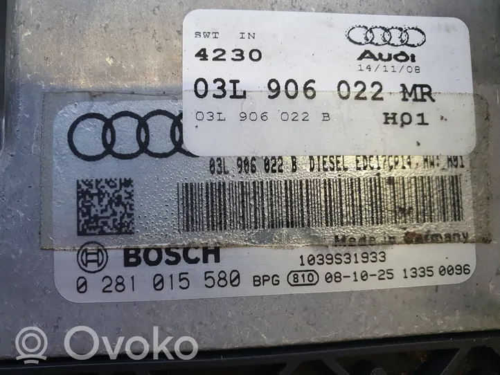 Audi A4 S4 B8 8K Moottorin ohjainlaite/moduuli 03L906022MR