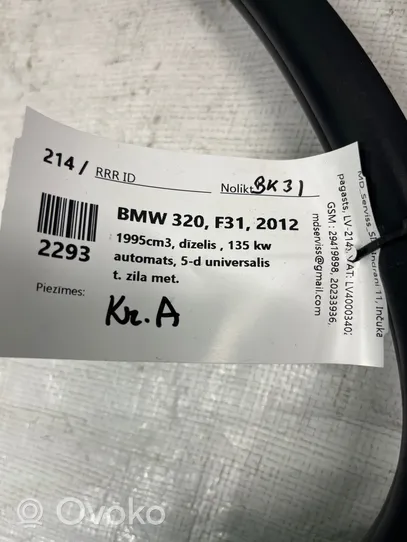 BMW 3 F30 F35 F31 Joint d'étanchéité en caoutchouc pour porte arrière 7258336