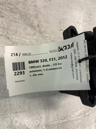 BMW 3 F30 F35 F31 Gear selector/shifter (interior) 9291517