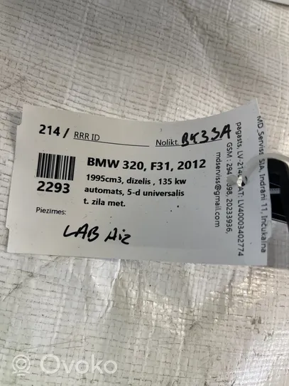 BMW 3 F30 F35 F31 Rivestimento modanatura del vetro della portiera posteriore 7258308