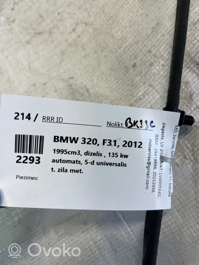 BMW 3 F30 F35 F31 Tuulilasinpesimen pesunesteletku 53437790