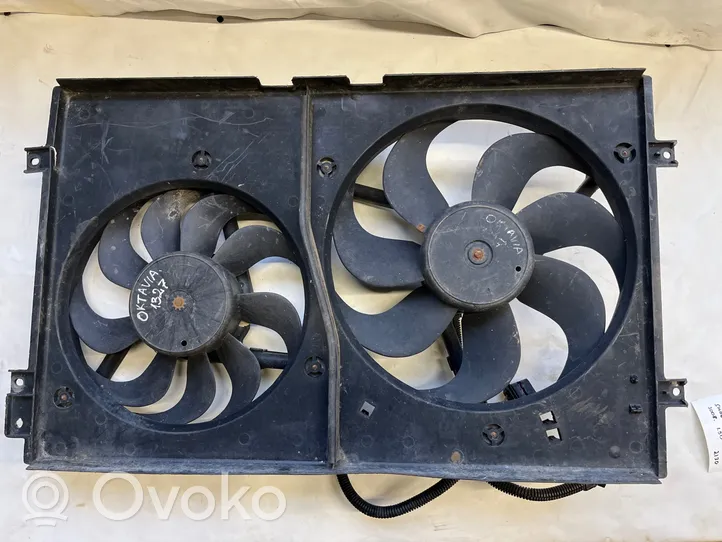 Skoda Octavia Mk2 (1Z) Convogliatore ventilatore raffreddamento del radiatore 1J0121207C