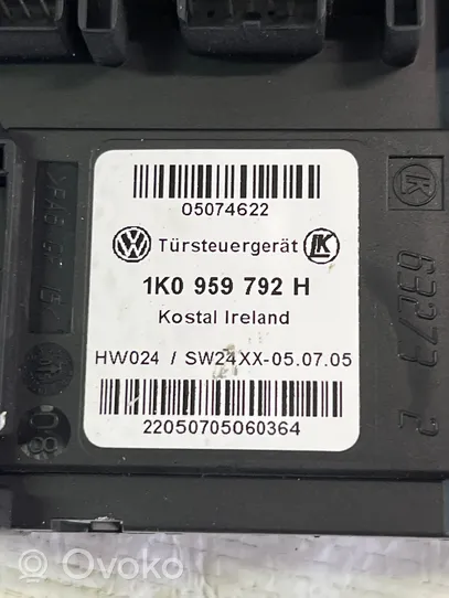 Volkswagen Golf Plus Moteur de lève-vitre de porte avant 1K0959792H